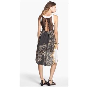 FREE PEOPLE high/low open back dress